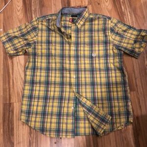 2 👕/$20- CHAPS Pattern S/s Button-Down Shirt